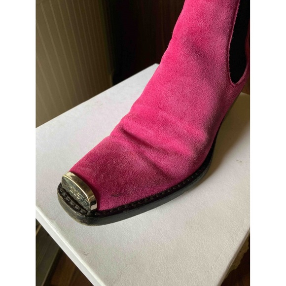 Calvin Klein 205W39NYC PINK Suede Boots - Picture 3 of 4
